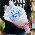 Букет цветов "Голубая гортензия"