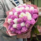 Букет гиацинтов "Violet Pearl"