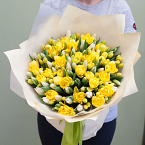 Букет цветов "Golden perl"