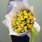 Букет цветов "Golden perl"