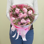 Букет цветов "Розовый жемчуг"