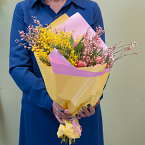 Букет цветов "Медовая весна"