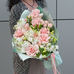 Букет цветов "Pink lace"