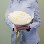 Букет белых роз (25)