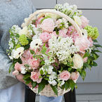 Корзина с цветами "Романтичный сад"