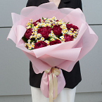 Букет цветов "Драгоценное мерло"