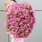 Букет из кустовых роз "Жадоре"