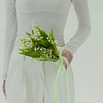 Букет невесты из ландышей "Майя"