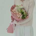 Букет цветов "Весенние брилианты"