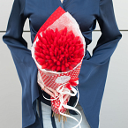 Букет сухоцветов "Красный лагурус"