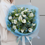 Букет цветов "Фарфоровые небеса"