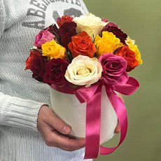 Коробка с розами "Чувственный взгляд"