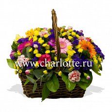 Корзина цветов "Красочная"