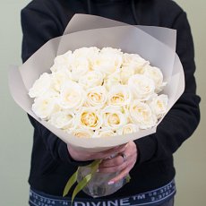 Букет белых роз (25)