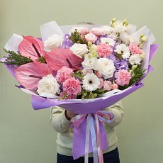 Букет цветов "Зимний нежный"