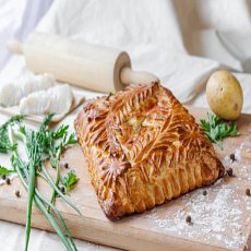 Пирог с треской и картошкой