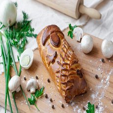Кулебяка с грибами