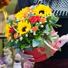 Коробка с цветами "Когда сбываются мечты"