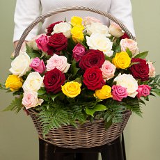 Корзина из роз "Адажио"