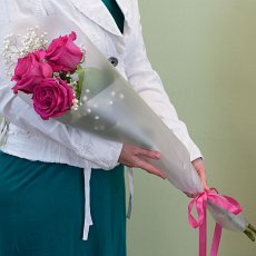 Букет цветов "Яркое трио"