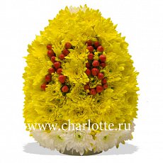 Фигура из цветов "Пасхальное Яйцо"