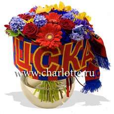 Букет цветов "ЦСКА"
