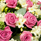 Корзина цветов "Розовый опал"