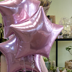 Букет из воздушных шаров  "Розовые звездочки"