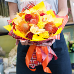 Букет цветов "Сицилийский апельсин"