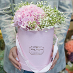 Коробка с цветами "Розовая леди"