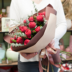 Букет цветов "Пионовидные розы"