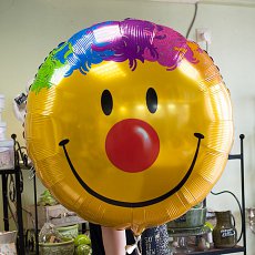 Фольгированный воздушный шар "Смайлик большой" 