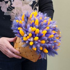 Заказать Композиция из сухоцветов "Деловэр" с доставкой в Charlotte.ru Композиция из сухоцветов "Деловэр"