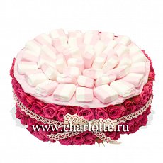 Цветочный торт "Торт суфле"