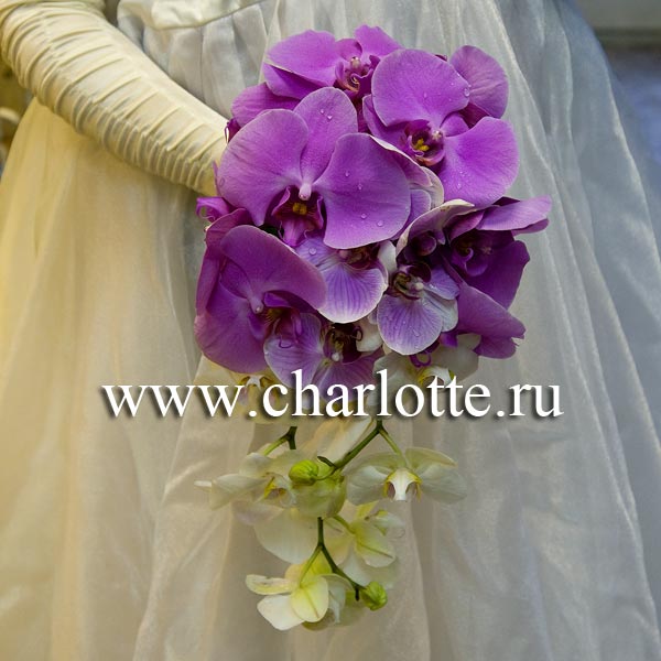 Букет невесты из орхидей "Марселла"
