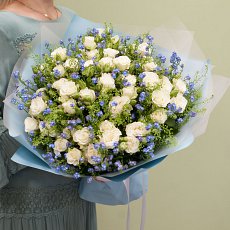 Букет цветов "Незабудки"