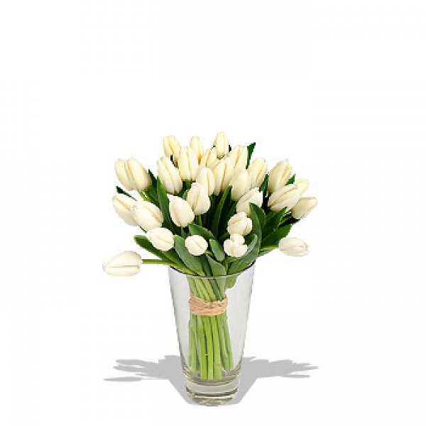 Букет тюльпанов "Белые тюльпаны"
