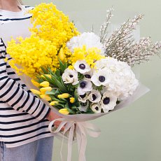 Букет цветов "Весенний медовый"