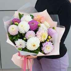 Букет цветов "Георгины"