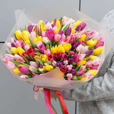 Заказать Букет тюльпанов "Чувственный порыв" с доставкой в Charlotte.ru Букет тюльпанов "Чувственный порыв"