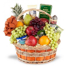 Заказать Фруктово-продуктовая корзинка " Royal Fruit and Gourmet Basket" с доставкой в Charlotte.ru Фруктово-продуктовая корзинка " Royal Fruit and Gourmet Basket"