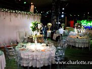 Свадебное оформление живыми цветами ресторана ICON г. Москва